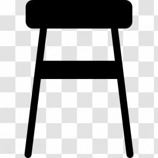 Bar Stool Chair Furniture - Black Transparent PNG