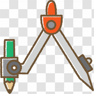School Supplies - Drawing Compass For Geometry Transparent PNG