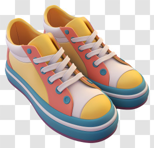 Shoes - Colorful Sneakers Illustration Transparent PNG