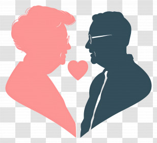 Old People - Elderly Couple In Love Transparent PNG