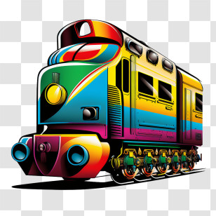 Colorful Train
 - Colorful Locomotive Train Illustration Transparent PNG