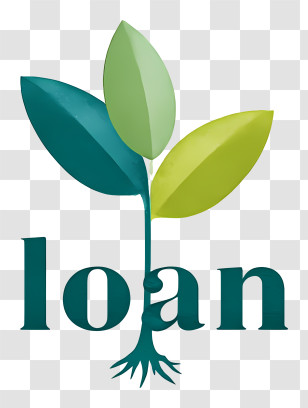 Loan Logo - Green Loan Plant Logo Transparent PNG