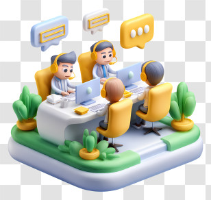 Customer Support Center - Call Center Team Transparent PNG