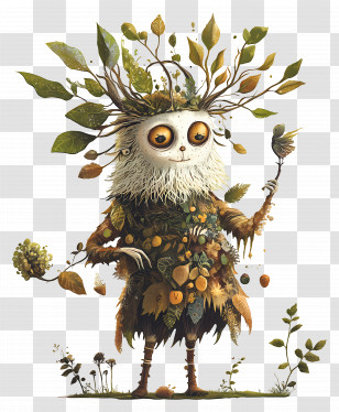 September Equinox - Whimsical Forest Creature Transparent PNG