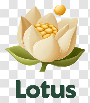 Lotus Logo - Cream Lotus Flower Icon Transparent PNG