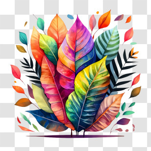 Autumn Tree Leaf - Vivid And Colorful Leaves Illustration Transparent PNG