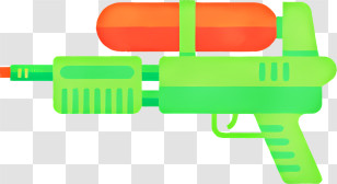 Icon - Colorful Water Gun Toy Transparent PNG