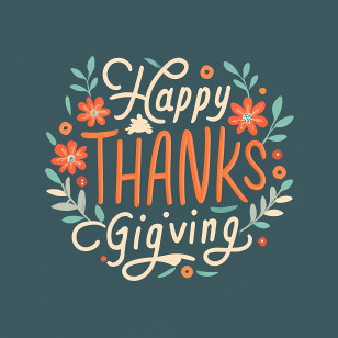 Thanksgiving - Thanksgiving Greeting With Festive Design Transparent PNG