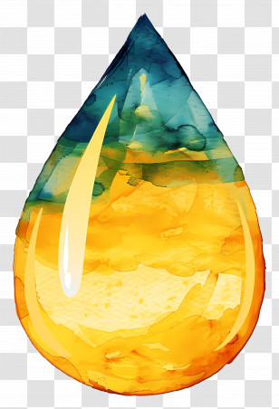 Oil Drop - Colorful Water Drop Transparent PNG