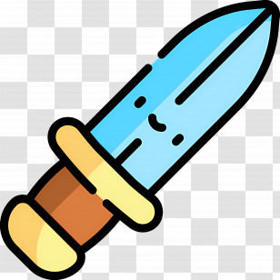 Dagger - Cute Cartoon Knife Transparent PNG