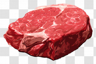Raw Steak - Raw Steak Meat Cut Illustration Transparent PNG