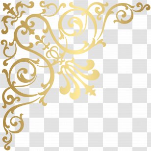 Baroque Ornament Gold Decorative Arts Clip Art - Vector Transparent PNG