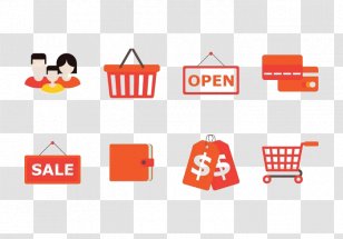 Shopping Cart Icon - Ecommerce - Consumers Sell Carts Transparent PNG