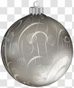Christmas Ornament Silver Clip Art - Frame Transparent PNG