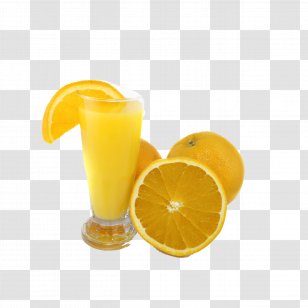 Orange Juice Lemon Drink Fruit - Cocktail Garnish - Free To Pull The Cup Transparent PNG