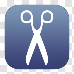 Symbol Electric Blue Logo - Scissors Transparent PNG