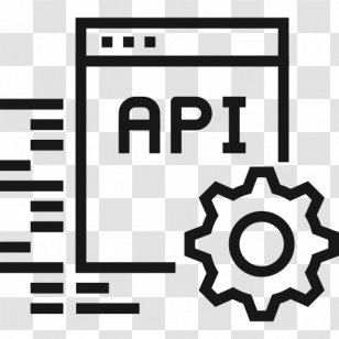 Application Programming Interface Representational State Transfer - Black - Title Transparent PNG