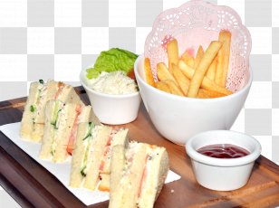 Fast Food Breakfast French Fries Dish - Sandwich - Burger And Transparent PNG