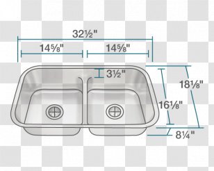 Sink Stainless Steel Kitchen Brushed Metal Bowl - Over Chopping Board Transparent PNG