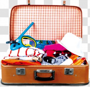 Suitcase Travel Box Baggage - Vacation - Cute Luggage Decoration Transparent PNG