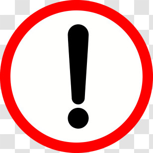 Warning Sign - Exclamation Mark In Warning Sign Transparent PNG