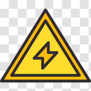 Electrical Warning - Electrical Hazard Warning Sign Transparent PNG