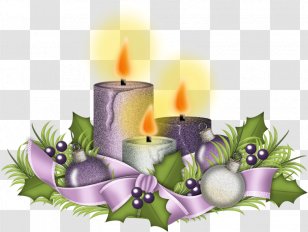 Christmas Advent Sunday Gaudete Greeting & Note Cards - Candle Transparent PNG