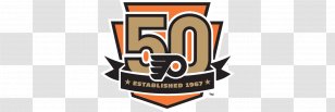 The Philadelphia Flyers At 50: Story Of Iconic Hockey Club And Its Top 50 Heroes, Wins & Events Wells Fargo Center Eagles Ice - Pittsburgh Penguins - Anniversary Flyer Transparent PNG