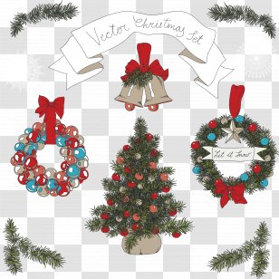 Santa Claus Christmas Tree Illustration - Bell - Bells And Transparent PNG