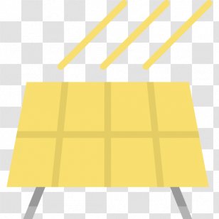 Line Angle Material - Yellow - Solar Power Panels Top Transparent PNG