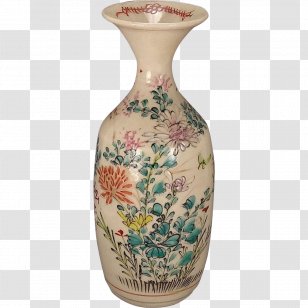 Vase Satsuma Ware KyÅ Japan Porcelain - Flower Bouquet Transparent PNG