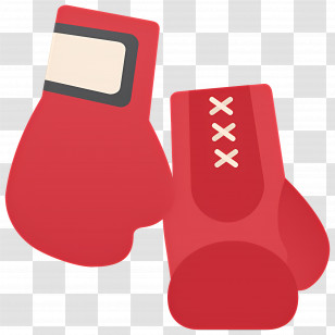 Boxing Punch - Red Boxing Gloves Illustration Transparent PNG