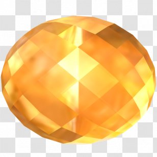 Crystal Gemstone Quartz - Orange - Amber Transparent PNG