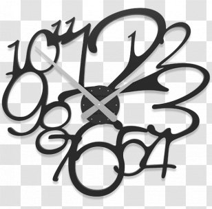 Digital Clock Pendulum Face Wall - Watch Transparent PNG