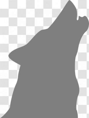 Dog Silhouette Clip Art - Aullido - Cartoon Wolves Howling Transparent PNG