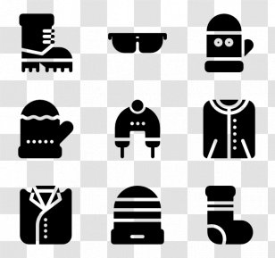 Clip Art - White - Winter Clothes Transparent PNG