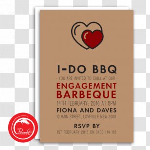 Logo Brand Font - Barbecue Party Invitation Transparent PNG