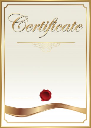 Template Academic Certificate Clip Art - Image Transparent PNG