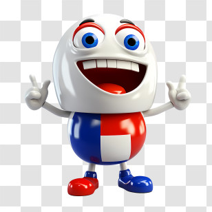 Costa Rica Independence Day - Smiling Cartoon Character Transparent PNG