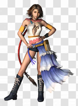 Yuna - Fantasy Female Game Character Transparent PNG