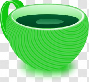 Coffee Cup Hot Chocolate Tea - Green - Red Transparent PNG