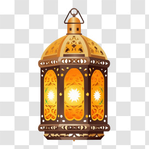 Islamic Lamp - Traditional Decorative Lantern Transparent PNG