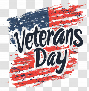 Veterans Day - Veterans Day American Flag Transparent PNG