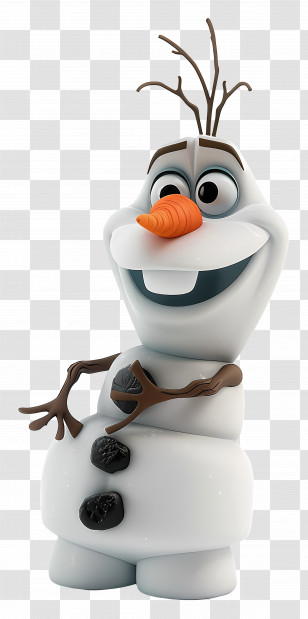 Frozen Olaf - Cute Animated Snowman Cartoon Transparent PNG