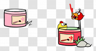 Peep And The Big Wide World - Funny Cartoon Birds With Matchboxes Transparent PNG