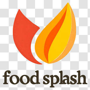 Food Splash Logo - Food Splash Leaf Logo Transparent PNG