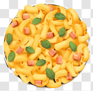 Spaghetti And Meatballs - Macaroni Dish With Herb Garnish Transparent PNG