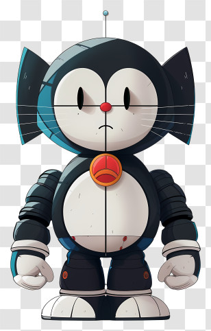 Cat Robot - Cute Robotic Cat Character Transparent PNG