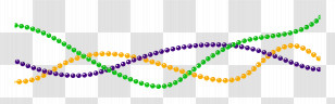 Mardi Beads - Colorful Beads For Mardi Gras Transparent PNG