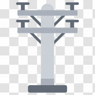 Electrical Transmission - Electric Pole Illustration Transparent PNG